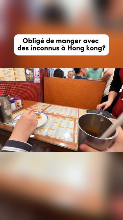 Tables partagées à Hong Kong