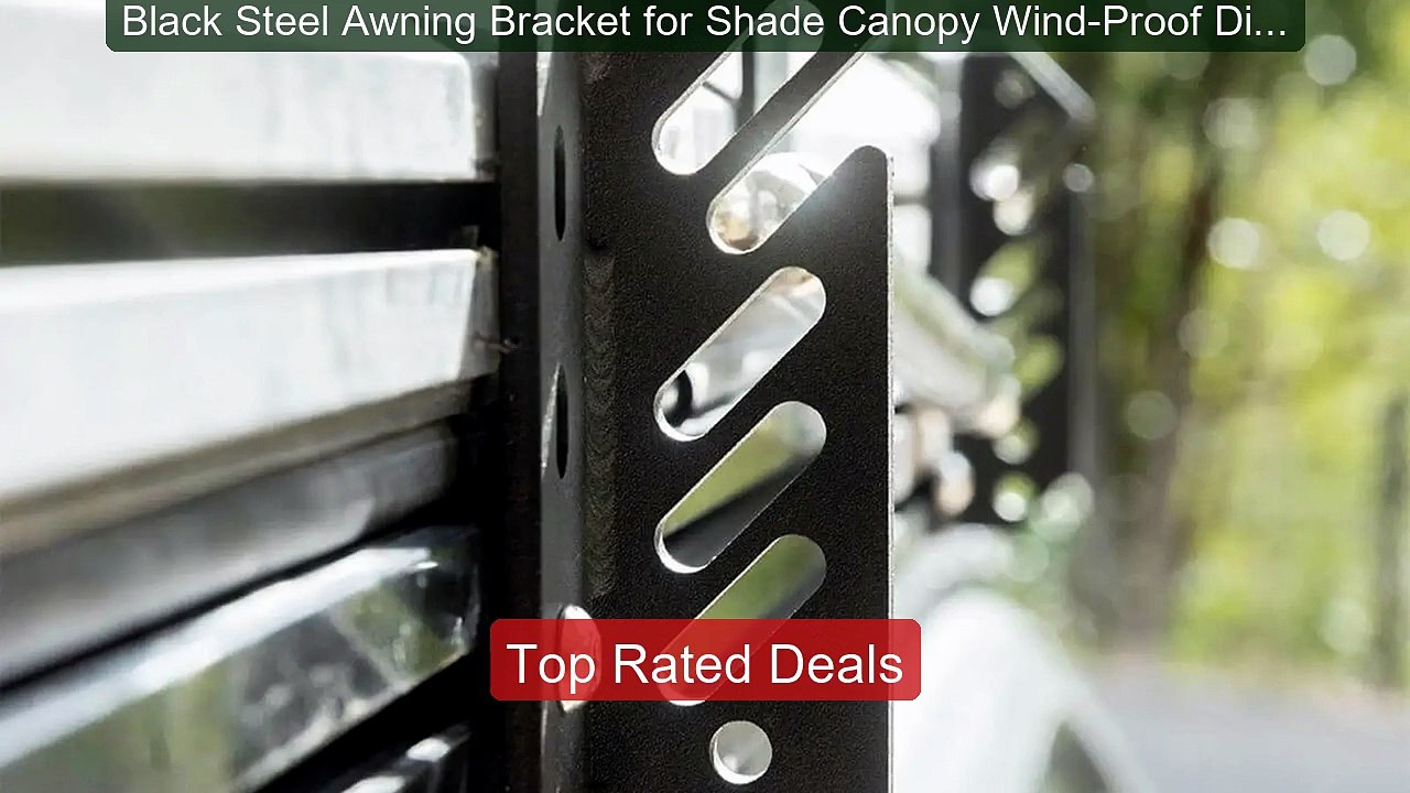 Black Steel Awning Bracket for Shade Canopy Wind-Proof Direct Repl... -- Best Deal 2026 | Shop Now!