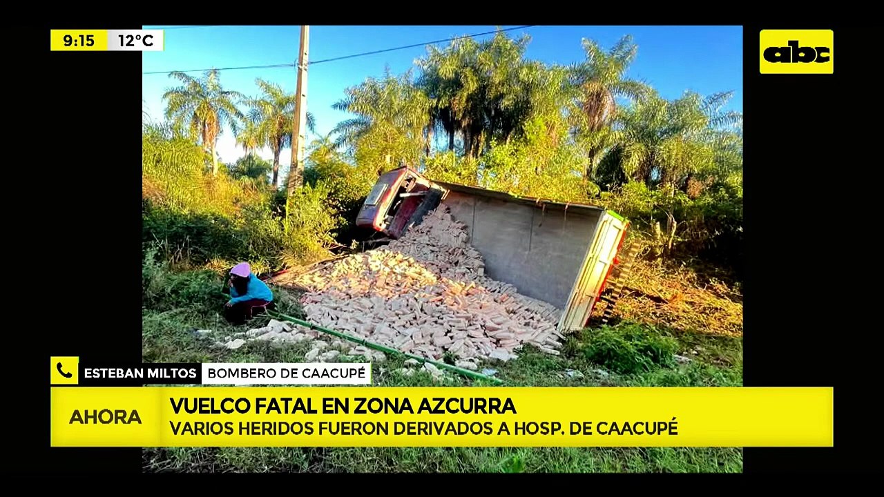 ÚLTIMO MOMENTO: Accidente fatal en Caacupé deja...