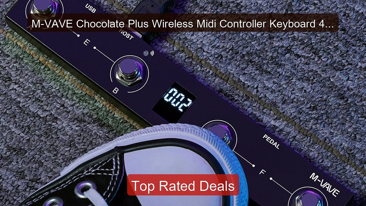 M-VAVE Chocolate Plus Wireless Midi Controller Keyboard 4 Butt... -- Hot Deal 2026 | Limited Offer!