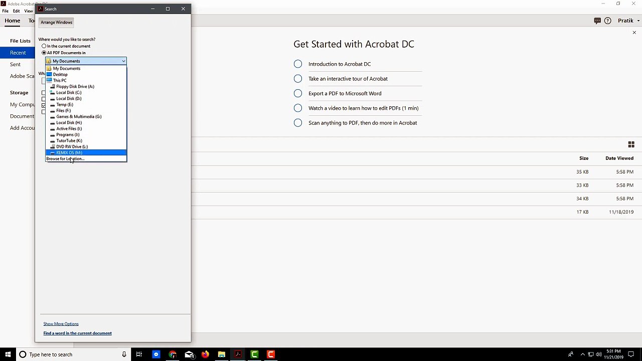 Adobe Acrobat Pro Tutorial - Lesson 5 - Advance Search