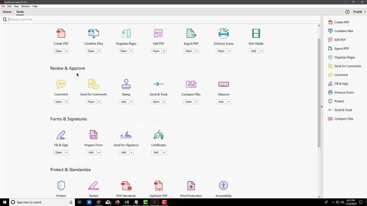 Adobe Acrobat Pro Tutorial - Lesson 1 - Interface