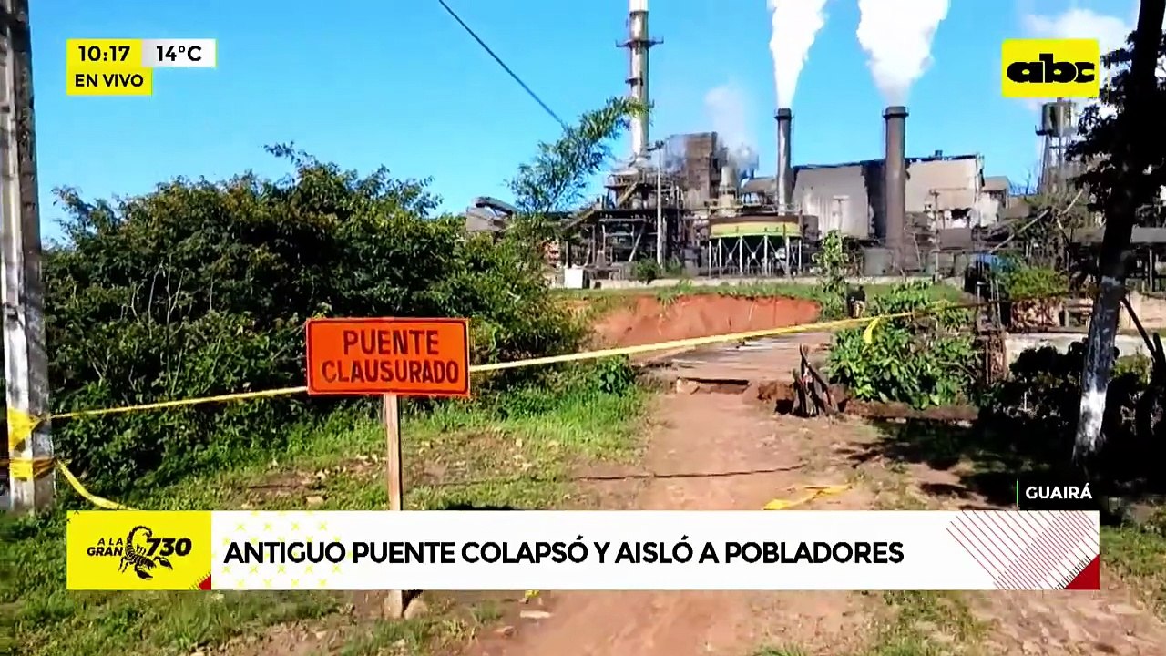 Tragedia anunciada en Guairá: Colapsó el antigu...