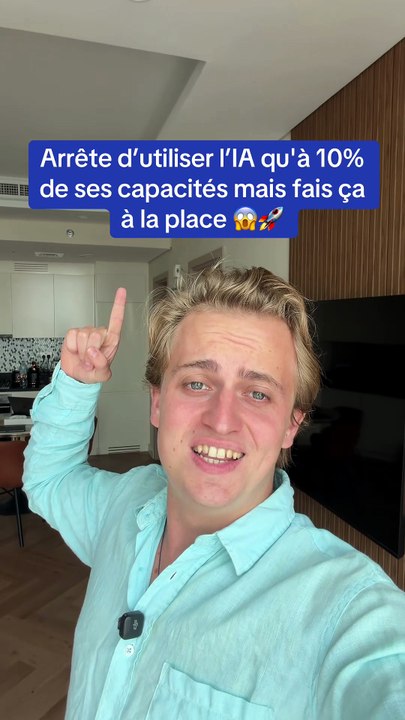 Arrête d’utiliser l’IA qu'à 10% de ses capacité...