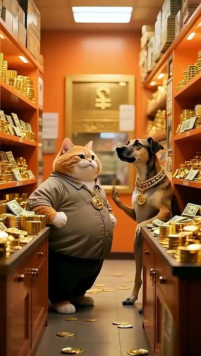 Bro went from broke to billionaire in seconds! 🤑🐾