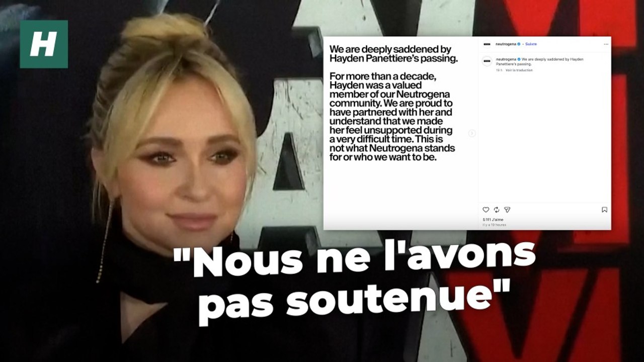 Le mea culpa de Neutrogena, dans le viseur des fans d'Hayden Panettiere après sa mort