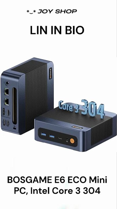 Tiny PC, HUGE Power! 🖥️ BOSGAME E6 ECO Mini PC Review #Shorts #MiniPC #TechNews #DeskSetup #BOSGAME #TechSetup