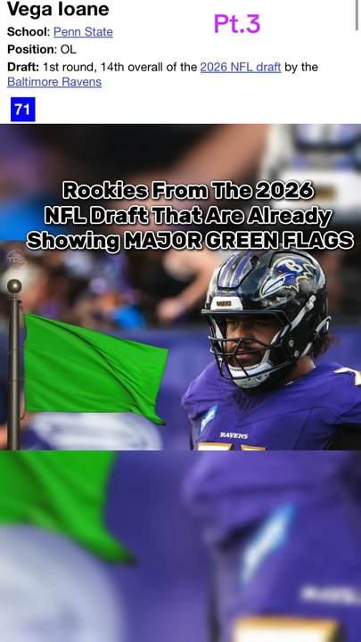 Rookies From The 2026 NFLDraft That Are Already ShowingMAJOR GREEN FLAGS