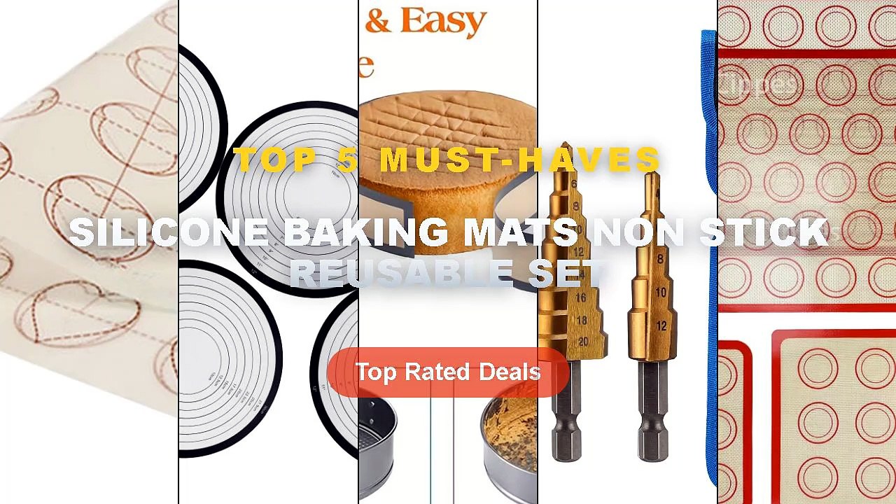 Don't Buy Silicone Baking Mats Non Stick Reusable Set Before Watching This! - 1/2/4pcs Silicone Baking Mats with Brush S...