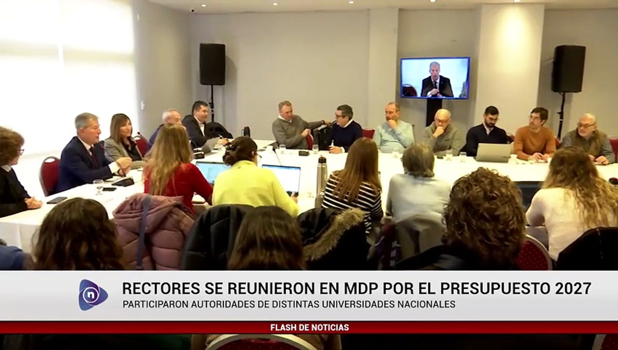 RECTORES SE REUNIERON EN MDP POR EL PRESUPUESTO...