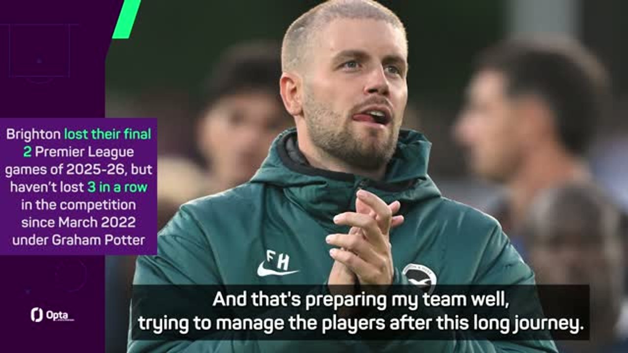 Hurzeler happy with Brighton squad despite tran...