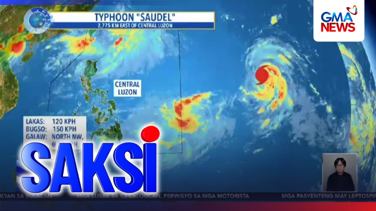 Bagyong may international name na "Saudel", isa...