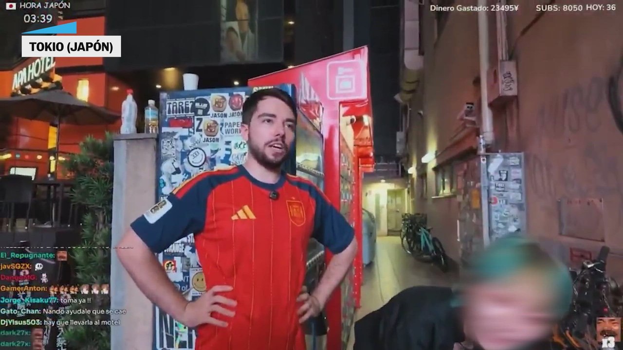 El 'streamer' Aruberuto Makoto retransmite en v...