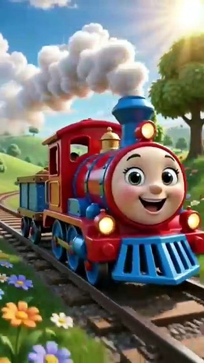 🚂 Little Train Adventure | Kids Poem | Nursery Rhyme | Fun Train Song for Kids