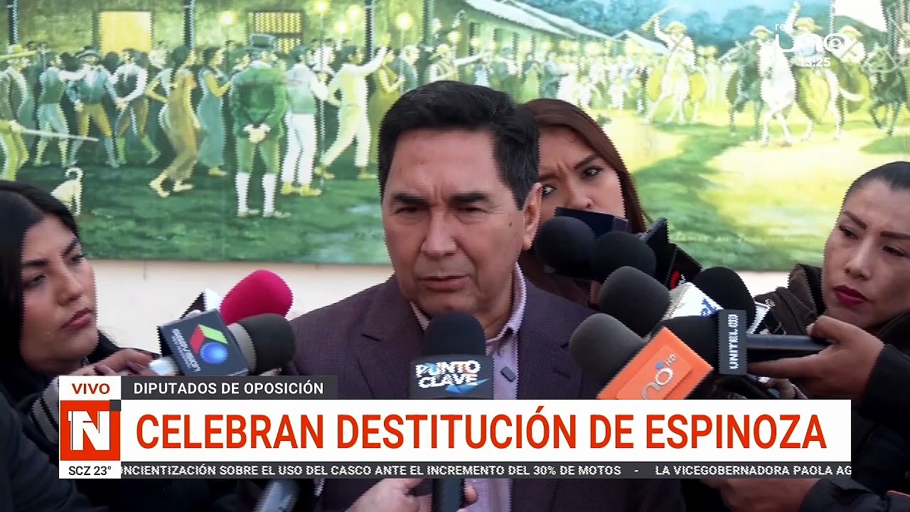 CELEBRAN DESTITUCIÓN DE ESPINOZA