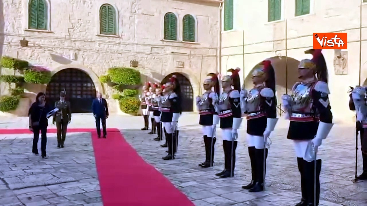 Il Presidente della Camera Fontana all'apertura...