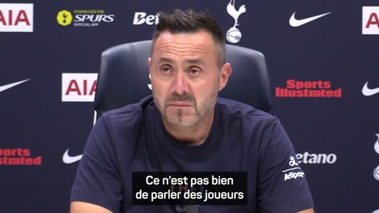 Tottenham - De Zerbi : "Nous n'en avons pas enc...