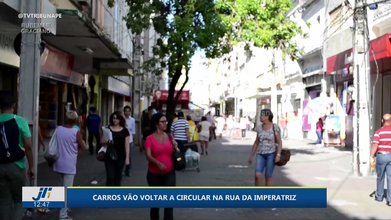 Carros vão voltar a circular na rua da Imperatriz