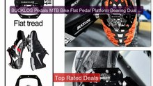 BUCKLOS Pedals MTB Bike Flat Pedal Platform Bearing Dual Fu... -- Top Pick 2026 | Unbeatable Price!