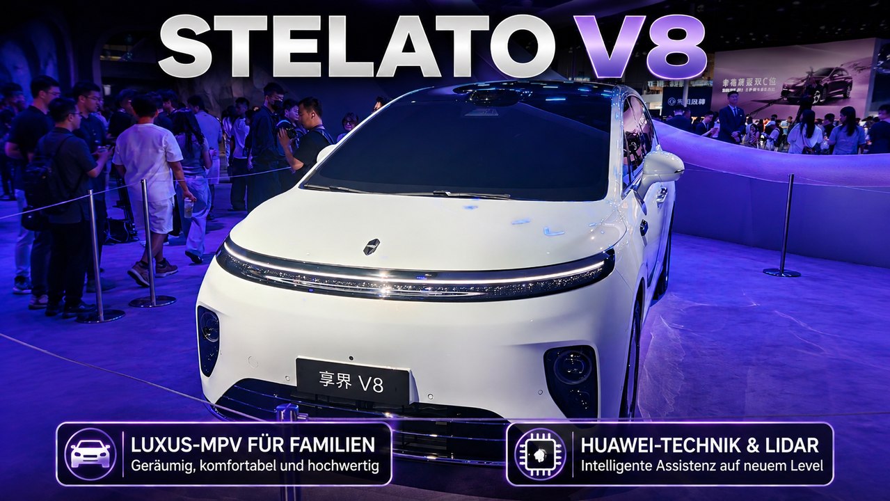 Stelato V8: Luxus, Lidar und Huawei-Technik für die ganze Familie