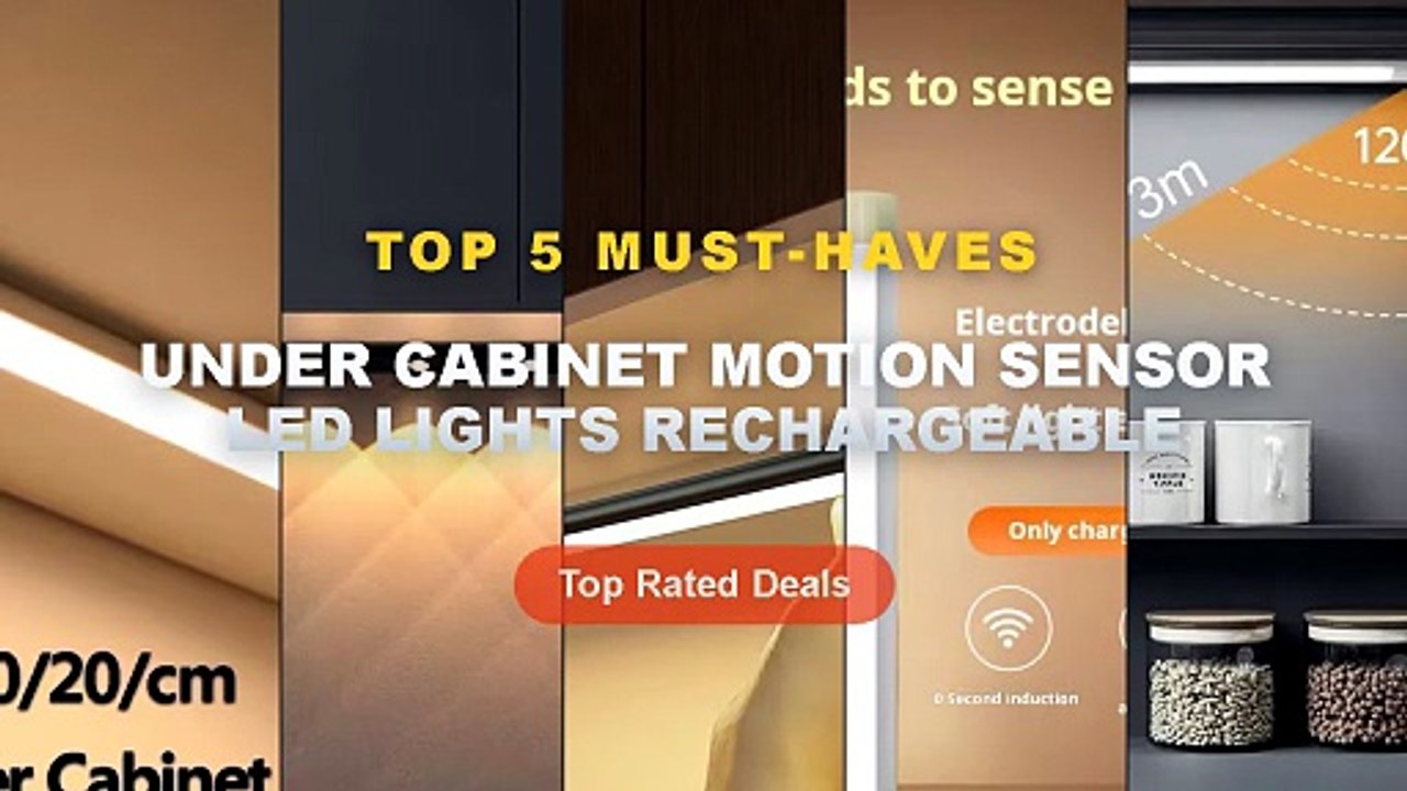 Amazing Under Cabinet Motion Sensor LED Lights Rechargeable You Need To See - Cabinet Lights Motion Sensor LED Wireless ...
