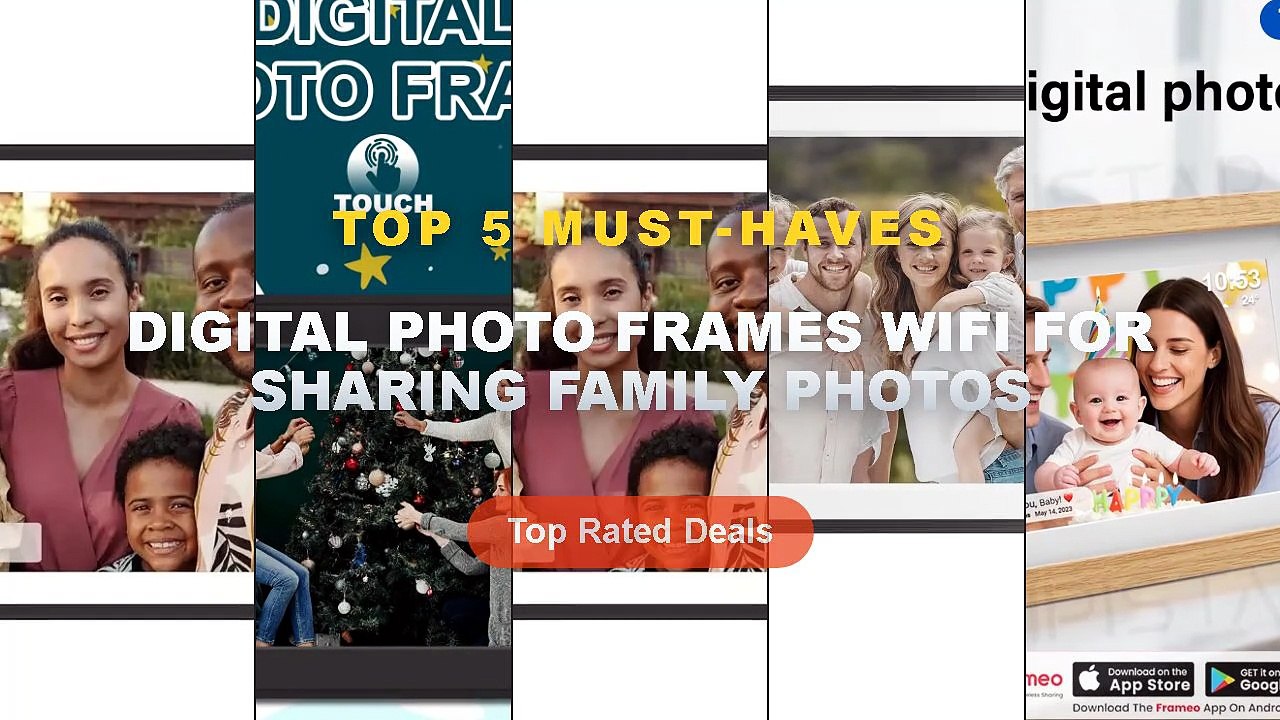 Ultimate Guide to the Best Digital Photo Frames WiFi For Sharing Family Photos - Frameo 10.1 Inch Smart Digital Photo Fr...