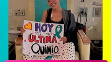 Majo Espinosa, bailarina de Santa Fe Klan, termina su última quimioterapia