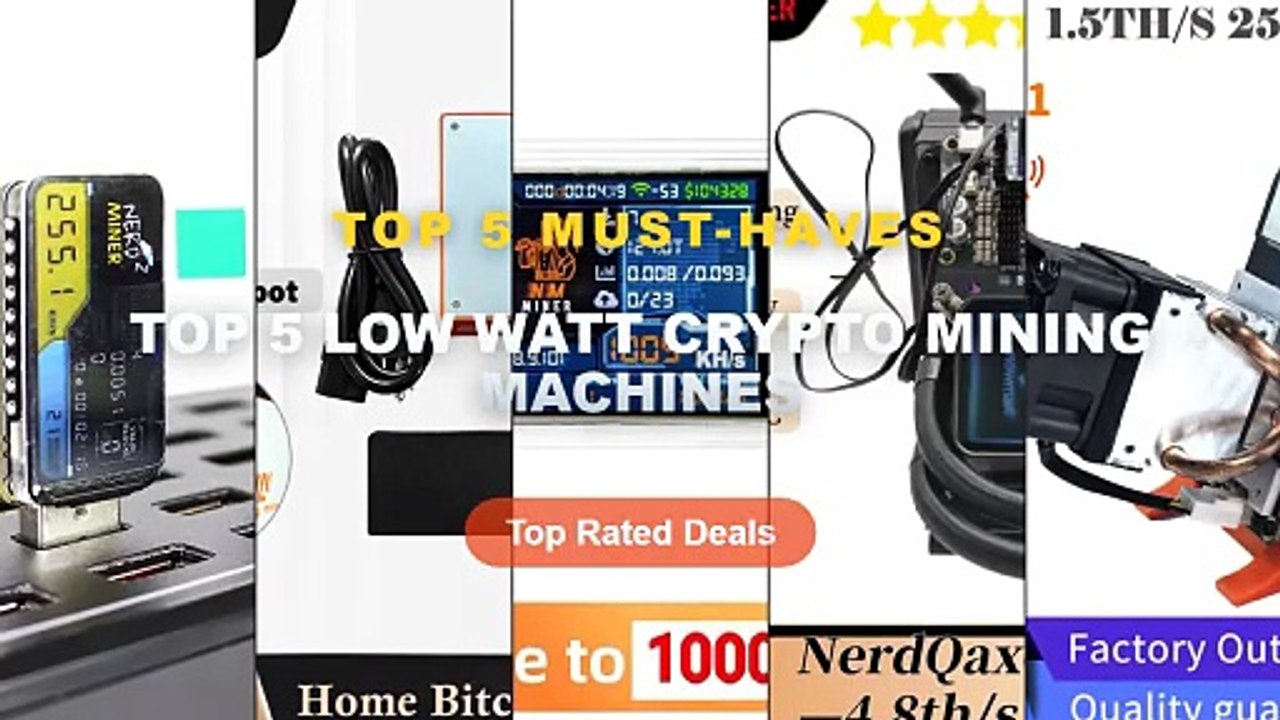 Amazing Top 5 Low Watt Crypto Mining Machines You Need To See - 2026 Upgraded Gamma 601/602 1.5TH/s SHA256 Bitcoin Miner...