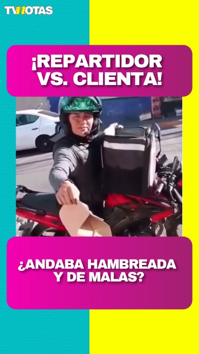 ¡REPARTIDOR VS. CLIENTA! Mujer lo acusa de querer robarle su comida y la discusión se hace viral