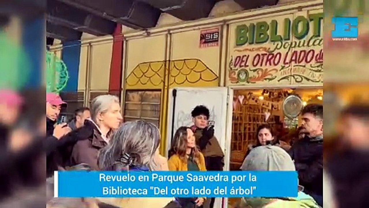 Revuelo en Parque Saavedra por la Biblioteca "D...