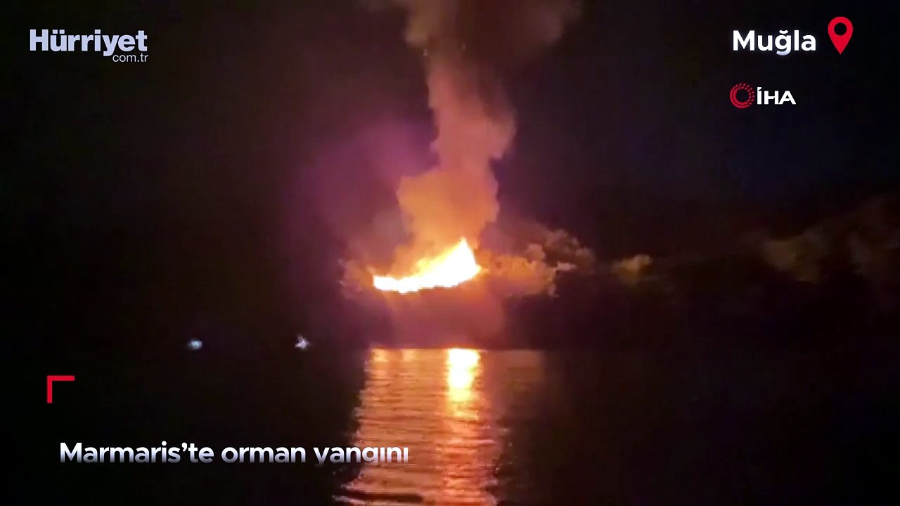 Marmaris’te orman yangını