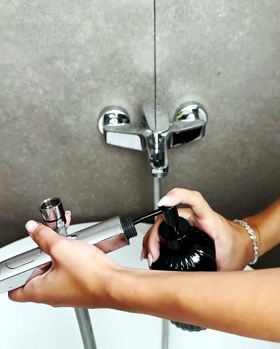 Watch that grime wash away from your shower fau...
