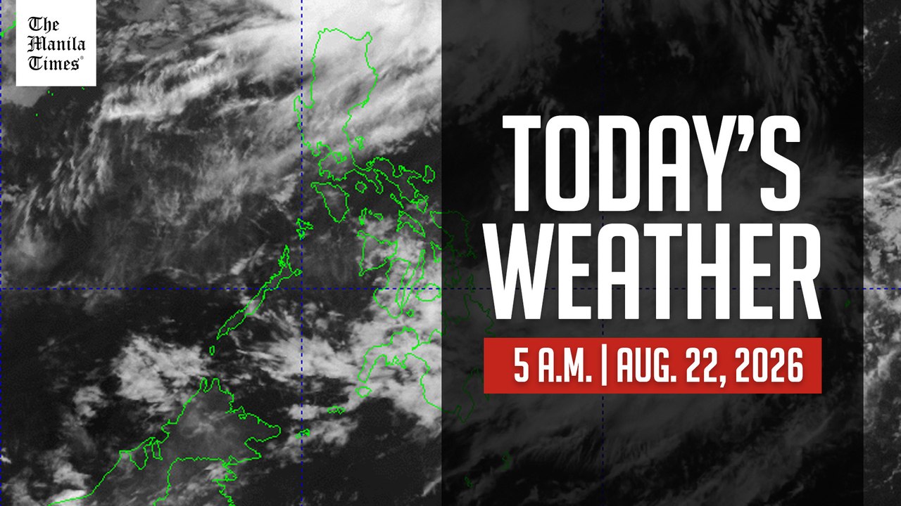 Today's Weather, 5 A.M. | Aug. 22, 2026