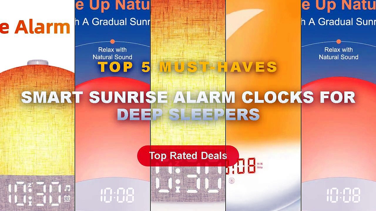 Top 5 Best Smart Sunrise Alarm Clocks For Deep...