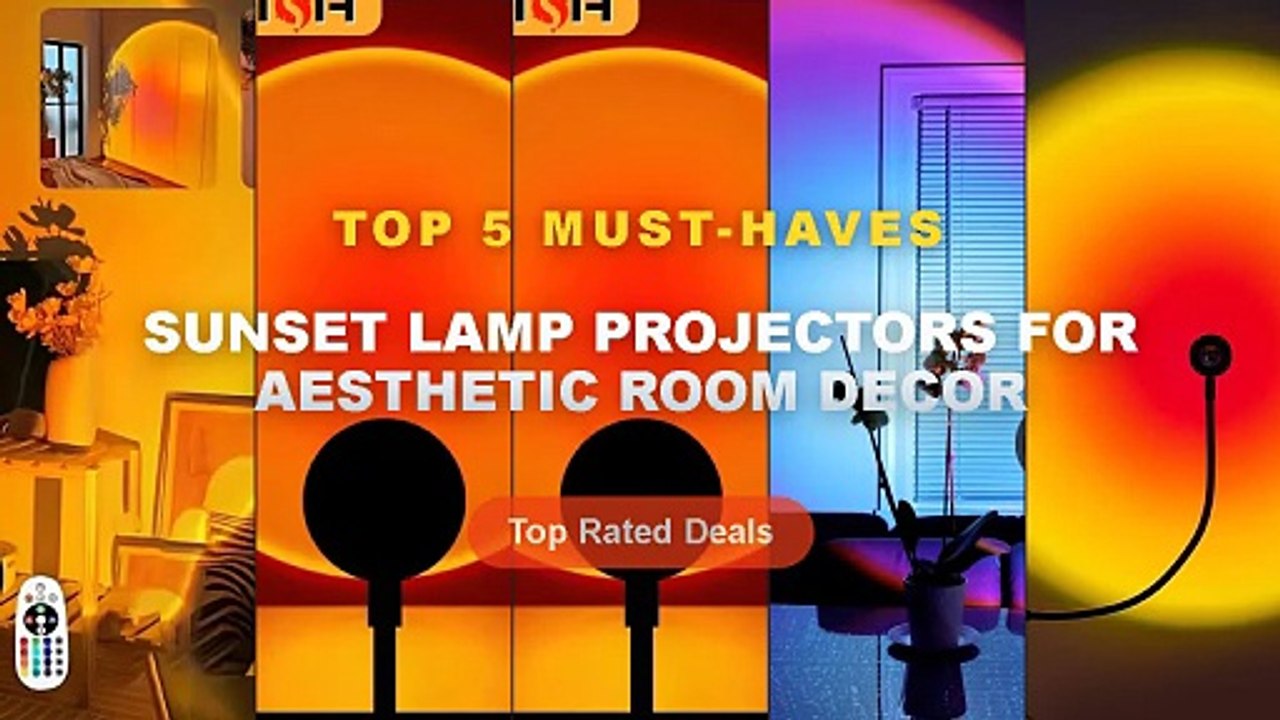 Ultimate Guide to the Best Sunset Lamp Projectors For Aesthetic Room Decor - 1x USB Sunset Lamp LED Rainbow Neon Night L...