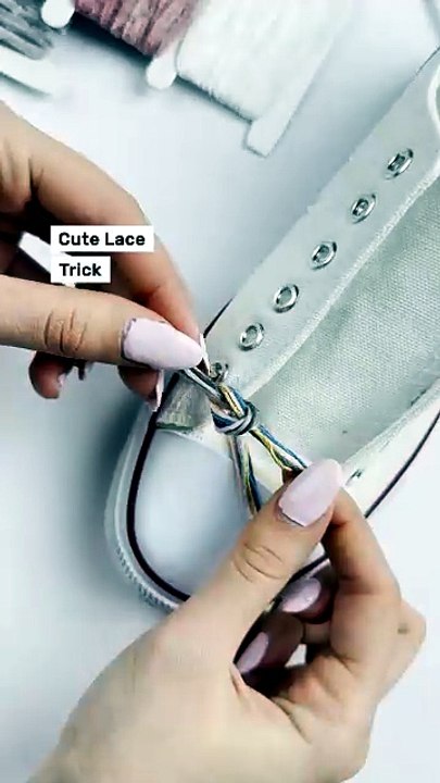 Customize your shoe laces with this trick!