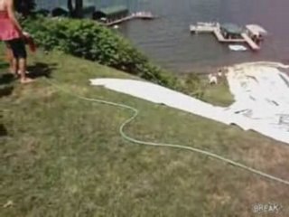 World’s Largest Homemade Waterslide