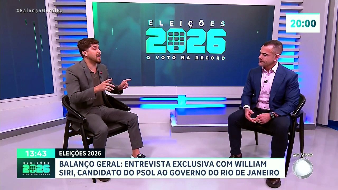 O Voto na Record BalancoGeral 20/08/2026 Record RJ