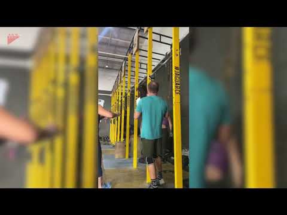 Muscle-Up Workout Ends With Painful Lanyard Mishap
