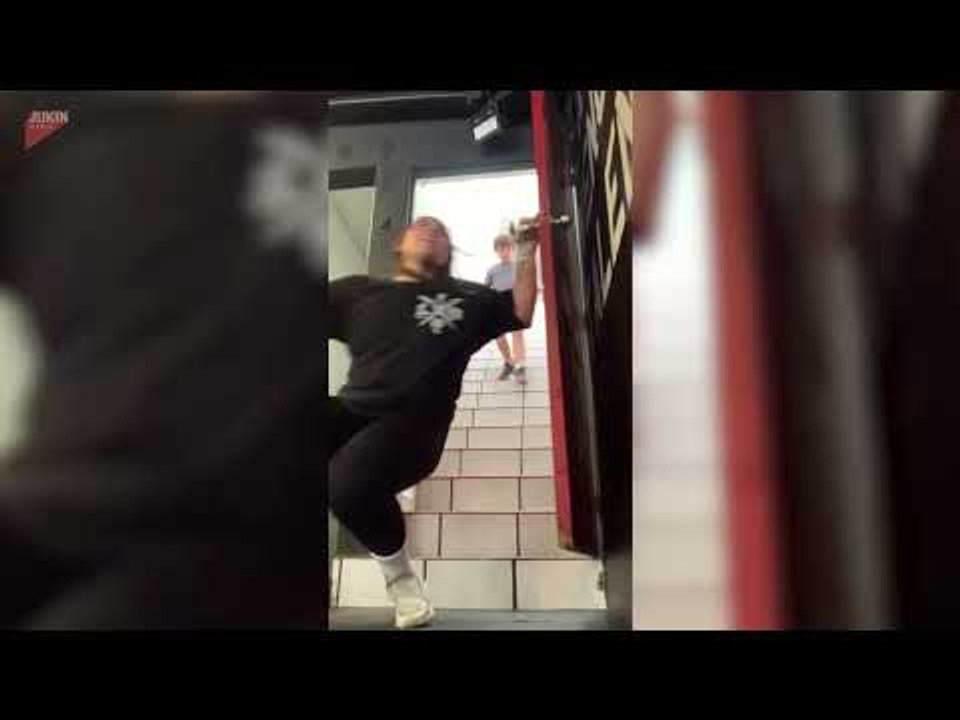 Woman Twists Ankle on Last Step After Boxing Cl...