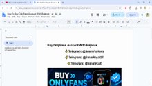 How To Buy OnlyFans Account With Balance - Google Docs