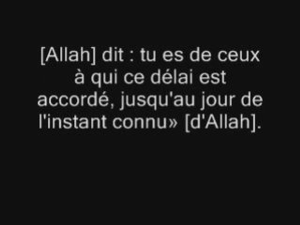 SHAYTAN veut pousser l'homme en ENFER !!