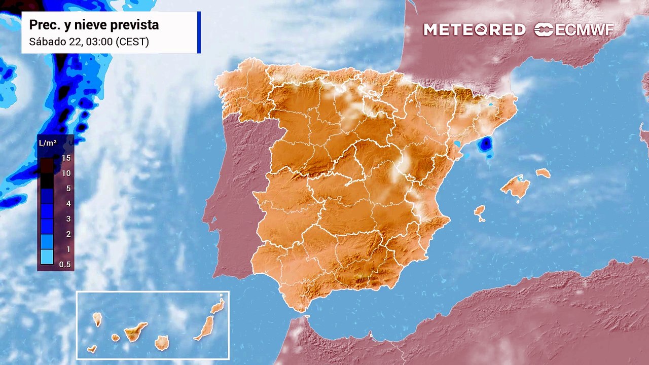 Tiempo en España: precipitaciones