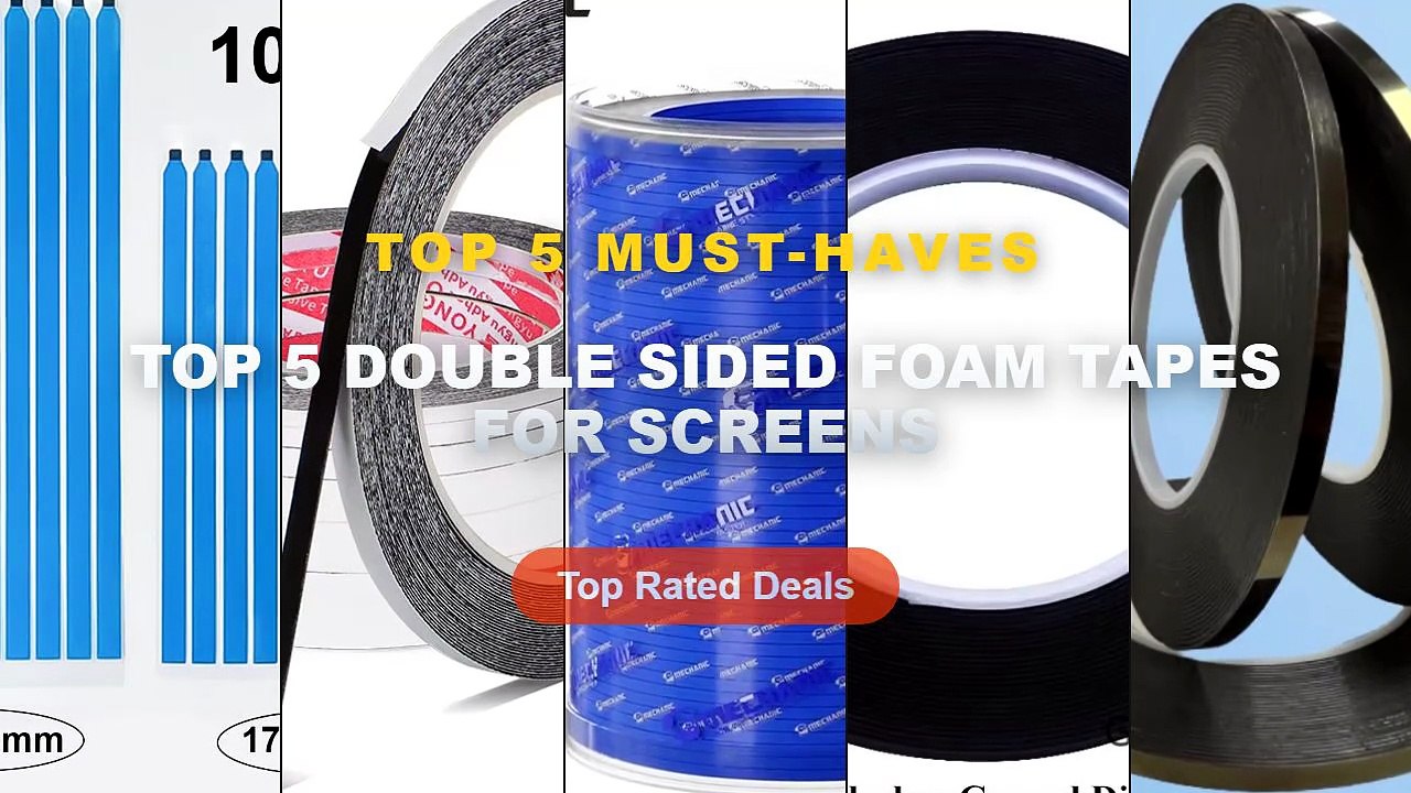 Amazing Top 5 Double Sided Foam Tapes For Screens You Need To See - 3mm/4mm/5mm 10meters Double Sided Sticky Foam Tape A...