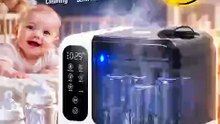 Momcozy D8 DeepClean Bottle Washer | Wash, Sterilize & Dry Baby Bottles