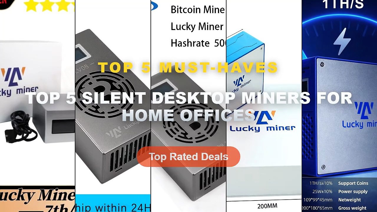 Top 5 Silent Desktop Miners For Home Offices: Top 5 Best Sellers - Lucky Miner LV07 1TH/s SHA256 ASIC Bitcoin Miner with...