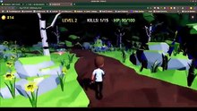 Web-Based 3D Zombie Survival Gameplay (Web Tabanlı 3D Zombi Oyunu Oynanışı) | Ovid Game