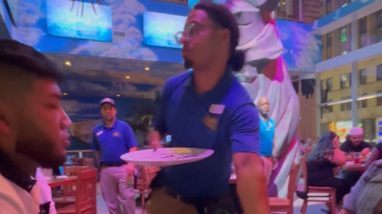 Unexpected wedding proposal during romantic din...
