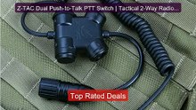 Z-TAC Dual Push-to-Talk PTT Switch | Tactical 2-Way Radio Adap... -- Best Buy 2026 | Great Quality!