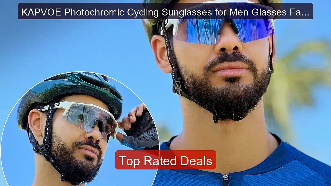 KAPVOE Photochromic Cycling Sunglasses for Men Glasses Fashio... -- Amazing Value 2026 | Must Have!